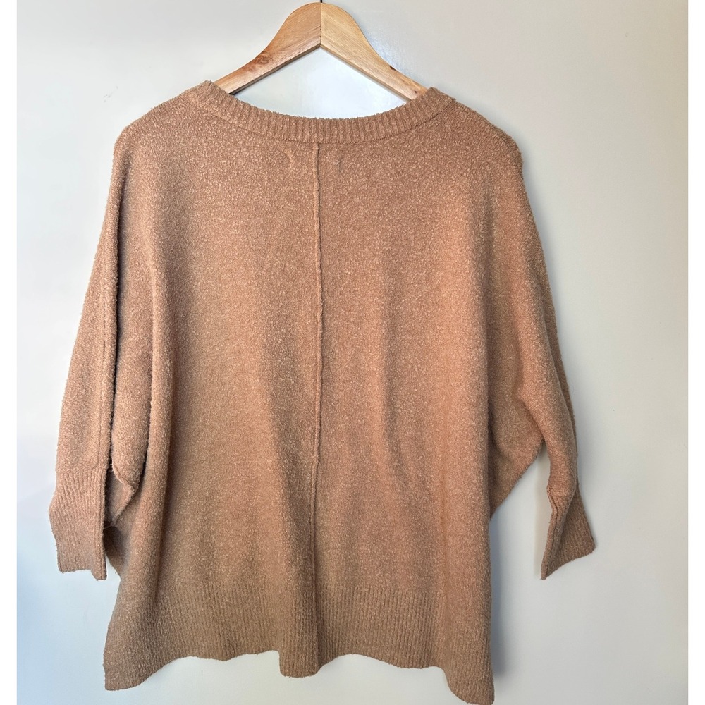 Lou & Grey for LOFT Sweater‎ Tan Textured Knit Dolman Sleeve XS/S Grandma - Picture 4 of 9
